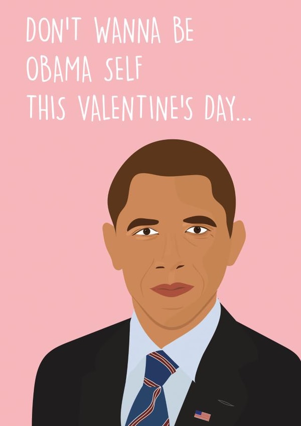 obama barack Valentines Day Card 29442 created by Rumble Cards