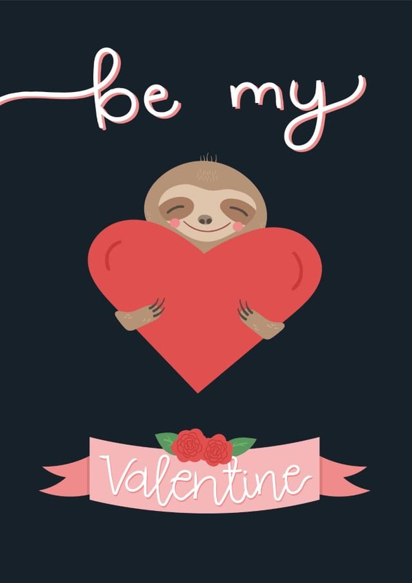 Valentines Valentine's Card 33021 created by The Happy Life Balance Co.
