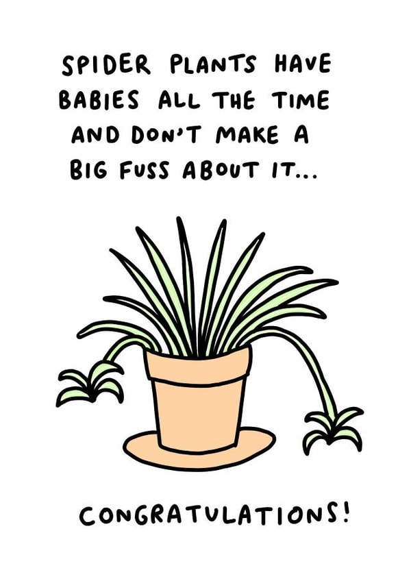 plant funny Pregnancy Card 5291 created by Veronica Dearly
