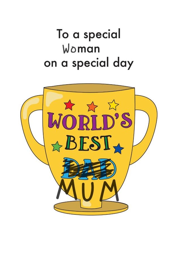 mum Female Father's Day Card 12793 created by OBJECTABLES