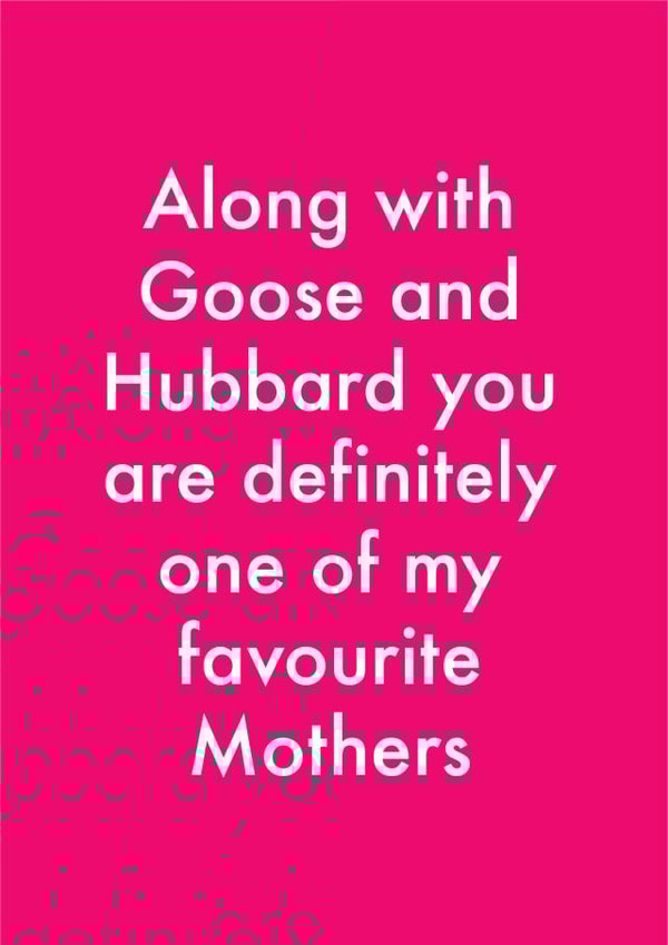 funny favourite Mothers Day Card 12795 created by OBJECTABLES