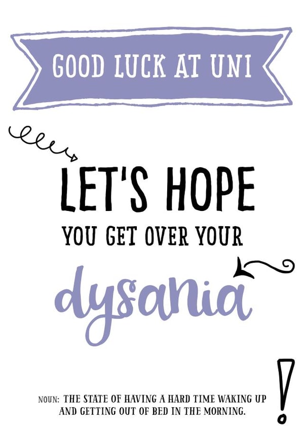 Exam congratulations dysania card created by Afewhometruths
