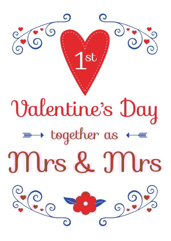 gay first Valentines Day Card 4789 created by Hello Fridays Studio