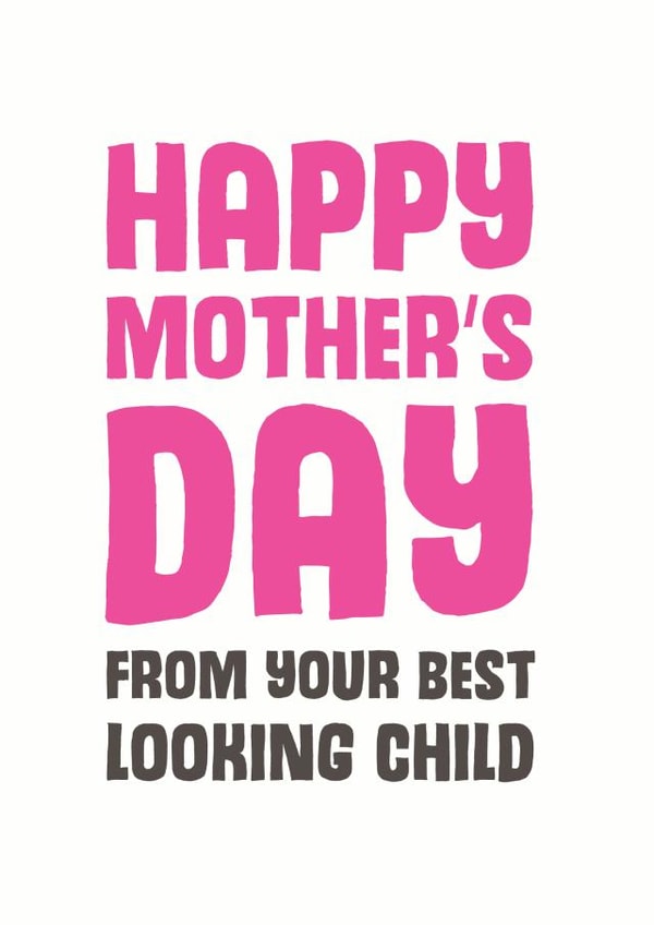 funny cheeky Mothers Day Card 8982 created by Mostly Beautiful