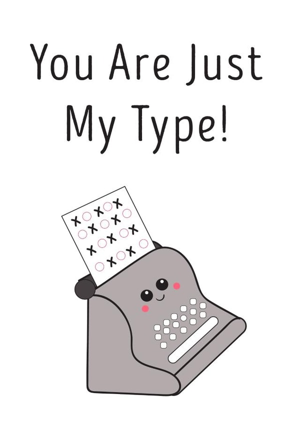 mytype typewriter Card 36243 created by Lindsey Best