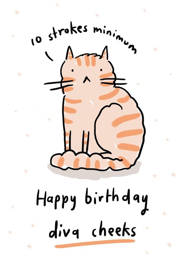 diva cheeks Birthday Card 25722 created by Sarah Ray