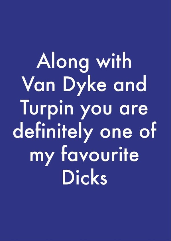 dick favourite Valentines Day Card 35987 created by OBJECTABLES