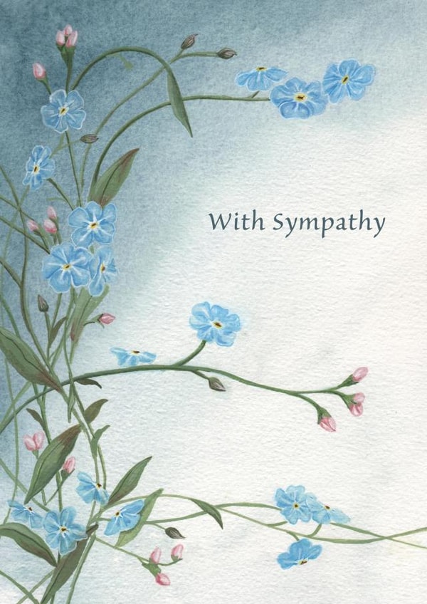 thinking berevement Sympathy Card 13057 created by Lucy Reynolds