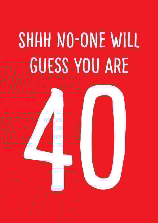 happy 40th birthday card created by Afewhometruths