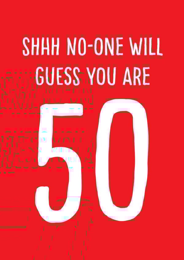 happy 50th birthday card created by Afewhometruths