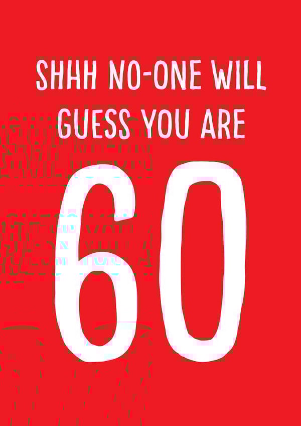 Happy 60th birthday card created by Afewhometruths