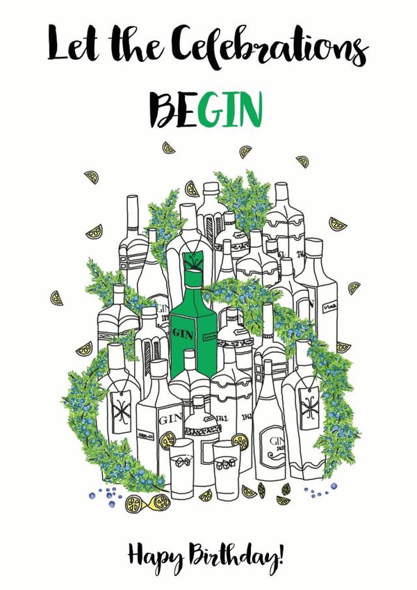 gincard ginbirthday Card 35298 created by Lisa Marie Designs