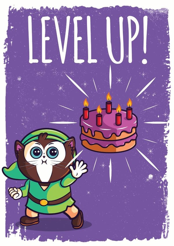 gaming videogames Birthday Card 13146 created by Hoborobo