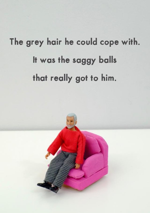 age humour Birthday Card 11393 created by Bold & Bright Cards