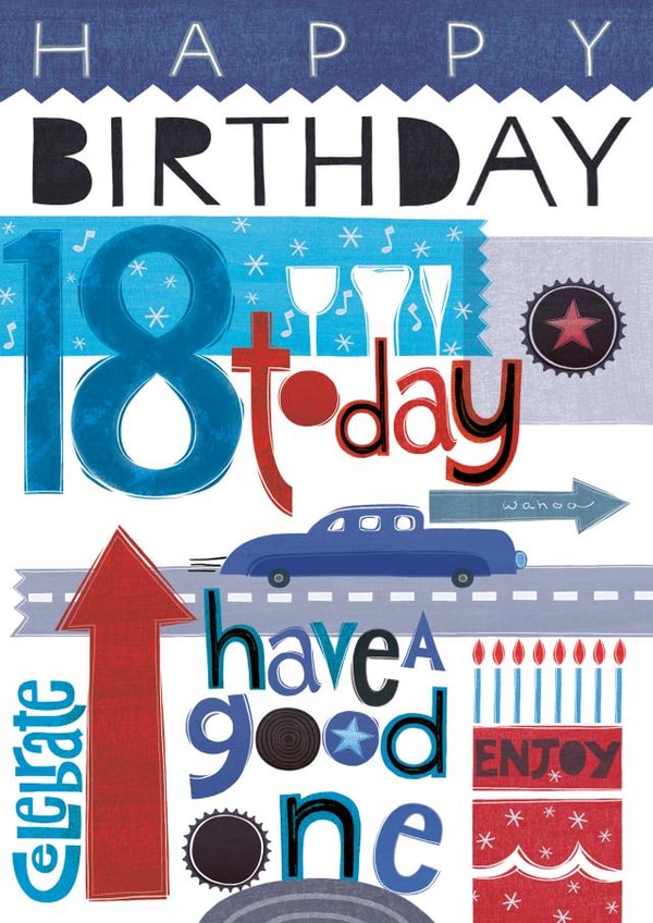 18 eighteen Birthday Card 12784 created by Cathy Brear