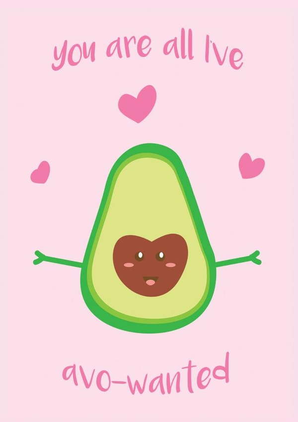 avocado food Anniversary Card 34079 created by Dyza Esmas