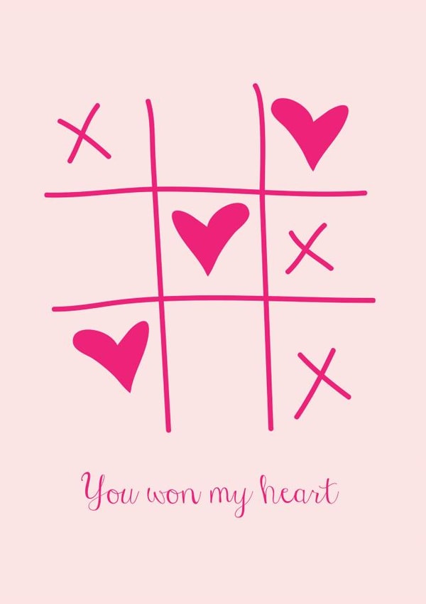 tictactoe hearts Love & Friendship Card 34081 created by Dyza Esmas