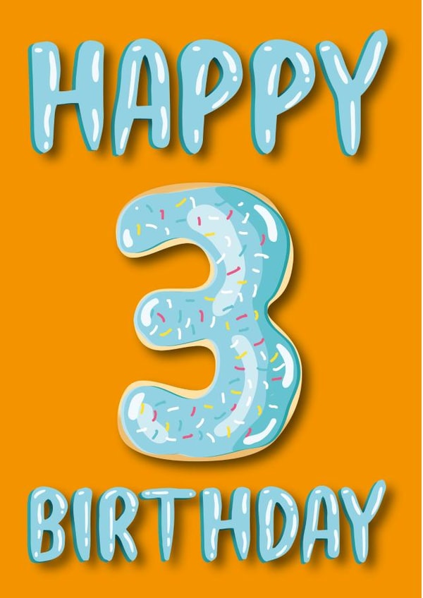 donut doughnut Birthday Card 36570 created by Pink Cat Design