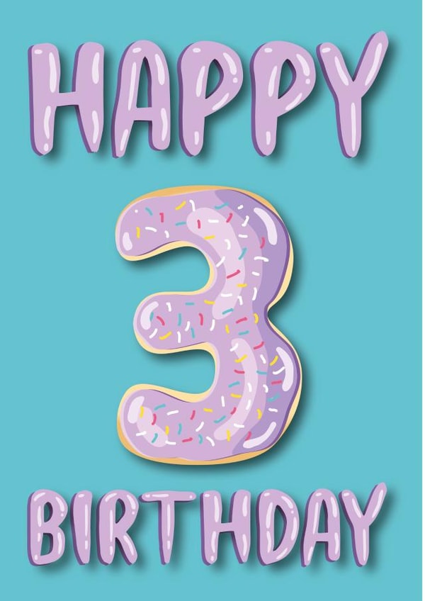 donut doughnut Birthday Card 36571 created by Pink Cat Design