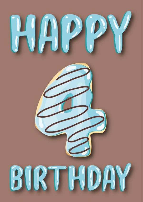 donut doughnut Birthday Card 36572 created by Pink Cat Design