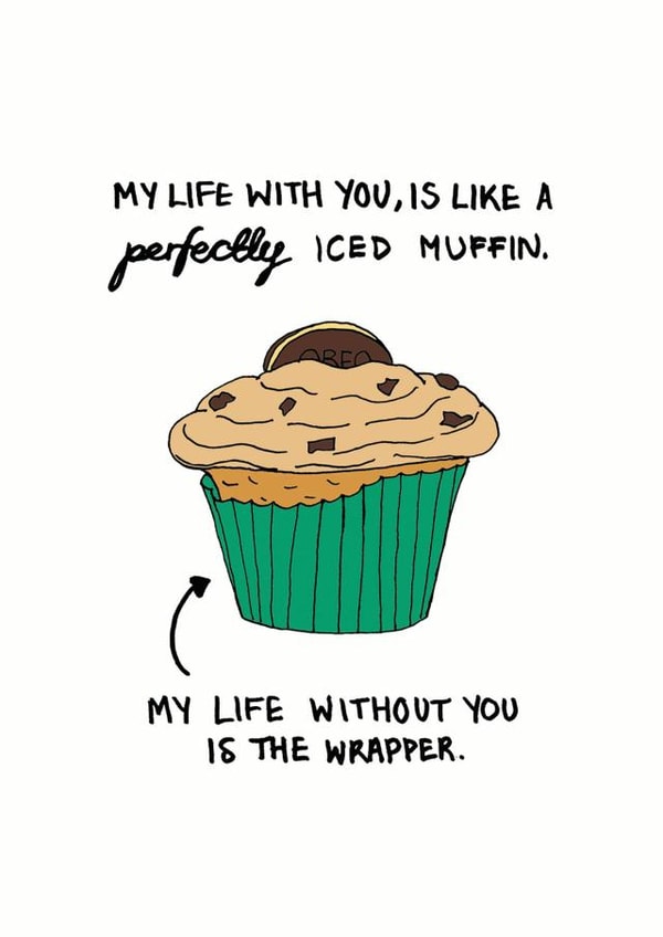 muffin cakes Anniversary Card 34662 created by Megg Hems