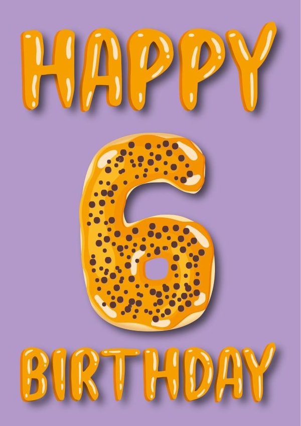 donut doughnut Birthday Card 13361 created by Pink Cat Design