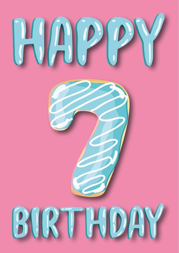 donut doughnut Birthday Card 13363 created by Pink Cat Design