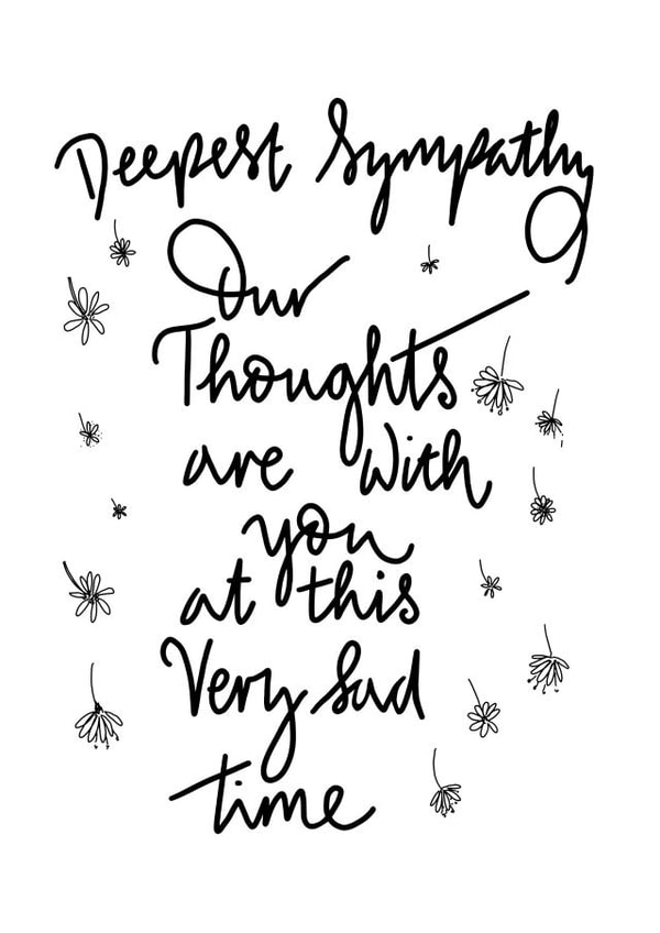 Deepest Sympathy Card created by Naughty Nice