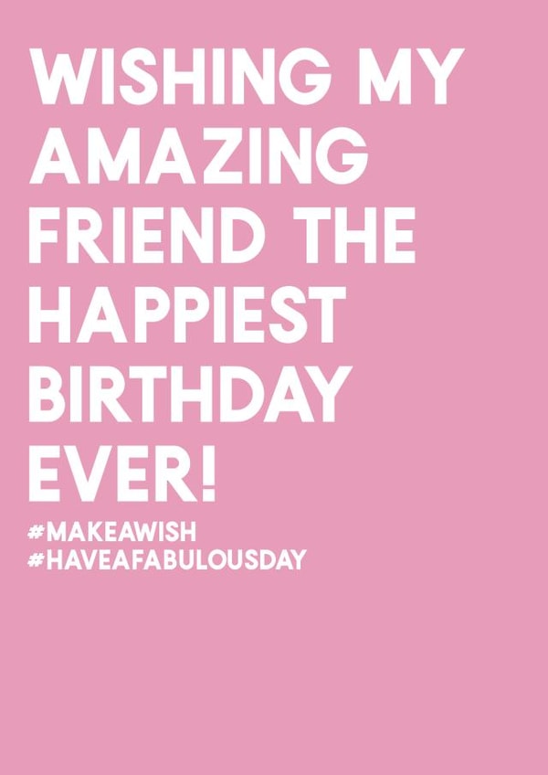 friend pink Birthday Card 2825 created by Always Sparkle