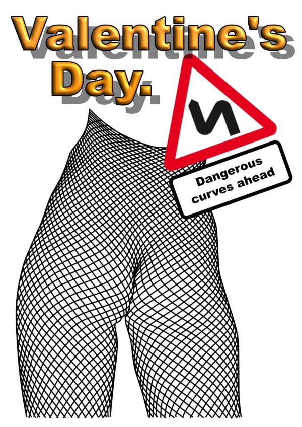 Saucy Funny Valentines Day Card 36399 created by Nigel Brock