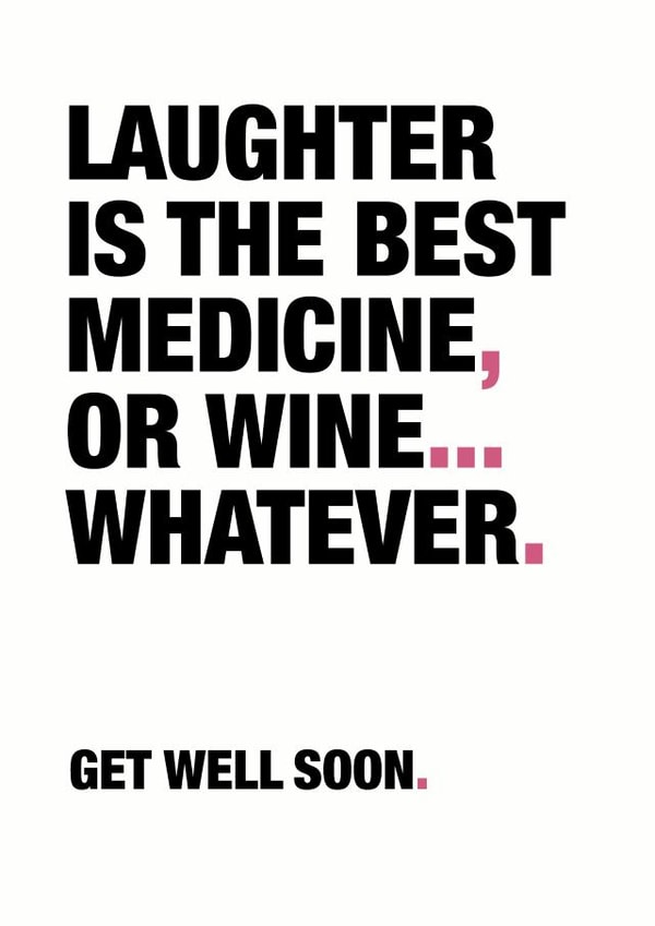 ill medicine Get Well Card 9458 created by Wordplay Design