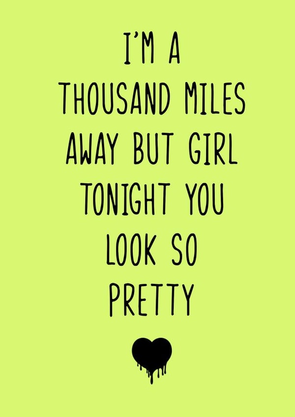 music lyrics Anniversary Card 36728 created by Aidan Rouse