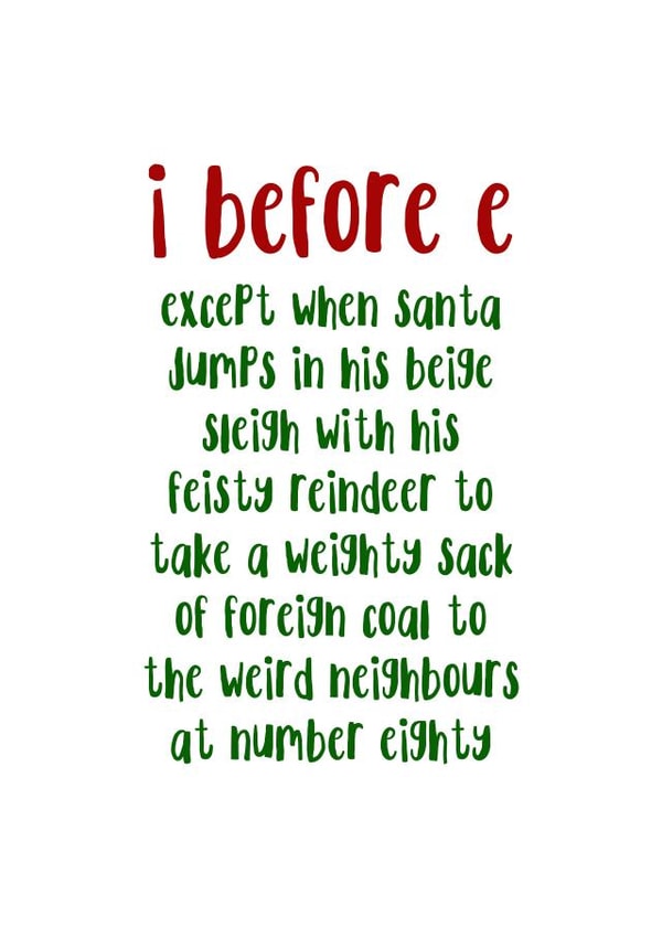 Funny Christmas Card 32885 created by Newton and the Apple