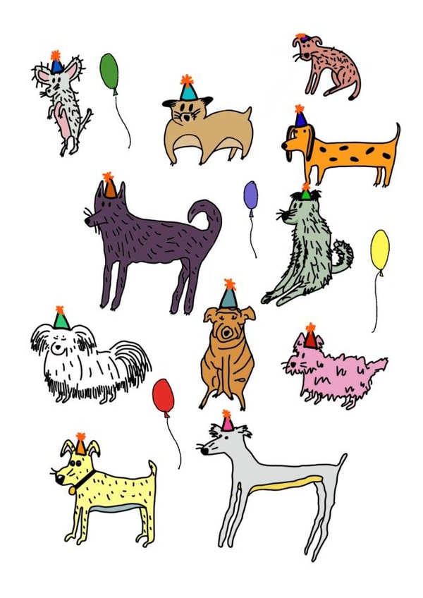 celebration party Birthday Card 13179 created by drawnonna