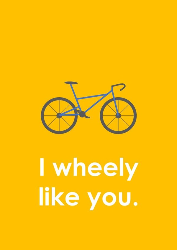 bike cycling Anniversary Card 36180 created by madebyadam