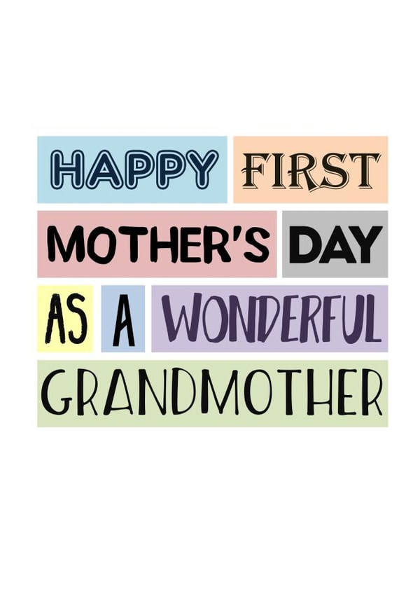 First Mother's Day Card For Grandmother created by SixElevenCreations