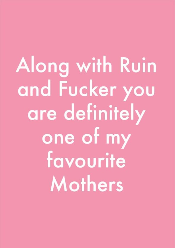 rude mother Birthday Card 12801 created by OBJECTABLES