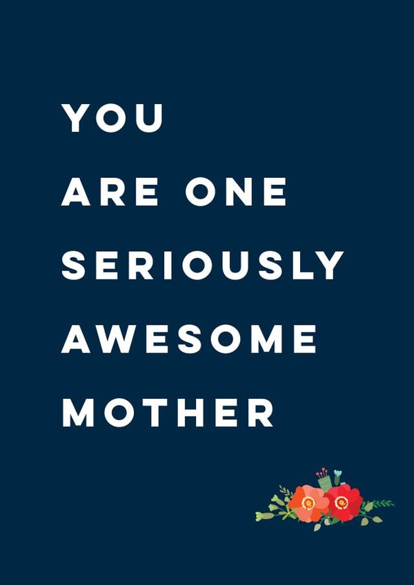 floral flowers Mothers Day Card 8502 created by Rudi & Co.