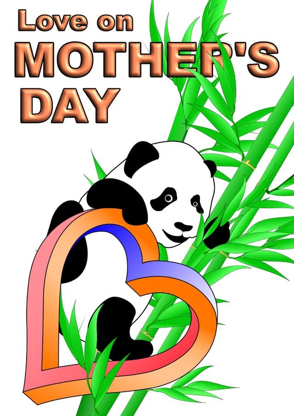 Panda Funny Card 36404 created by Nigel Brock