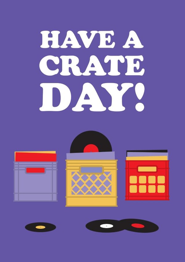 Vinyl Record Birthday Card 31932 created by The Fidorium