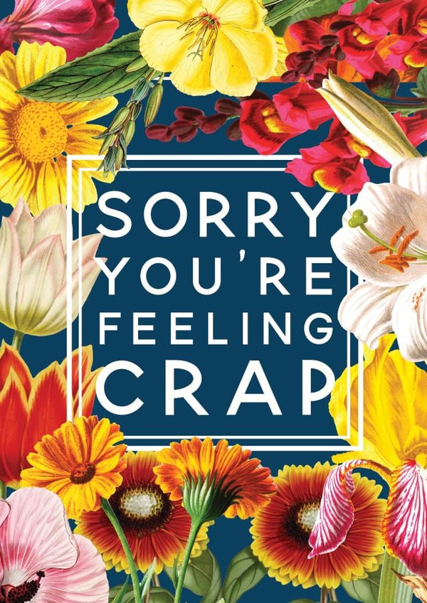 sorry youre Get Well Card 3433 created by Ivorymint cards