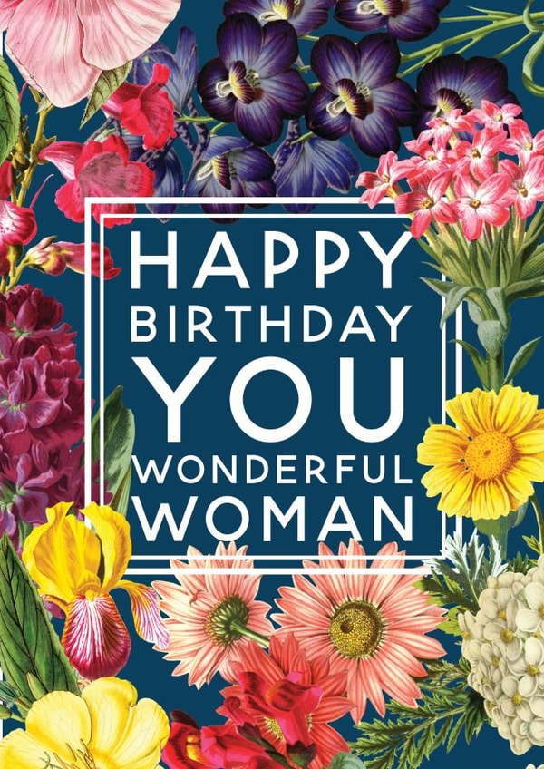 wonderful woman Birthday Card 3434 created by Ivorymint cards