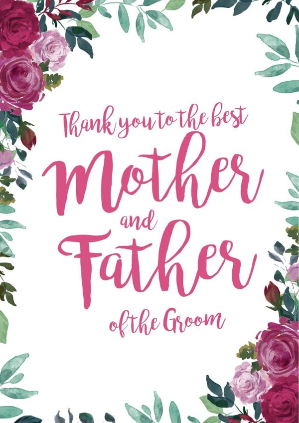 Mother and Father of the groom created by Let's Dream