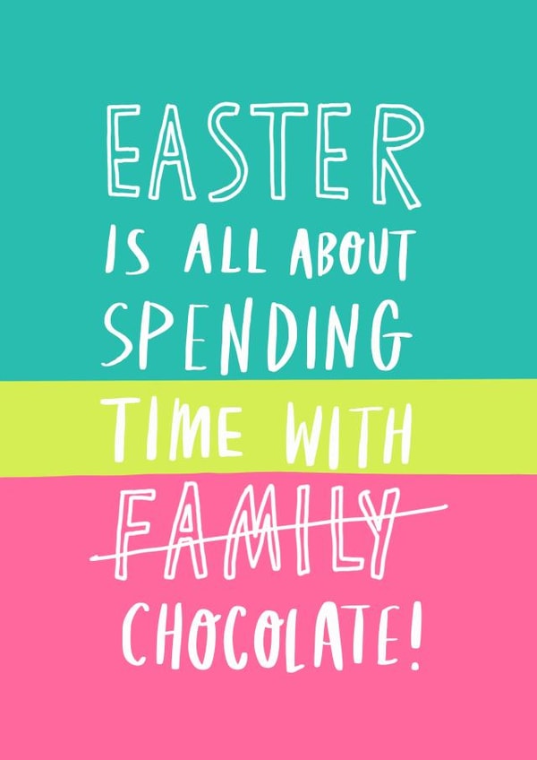 funny chocolate Easter Card 2172 created by Charly Clements