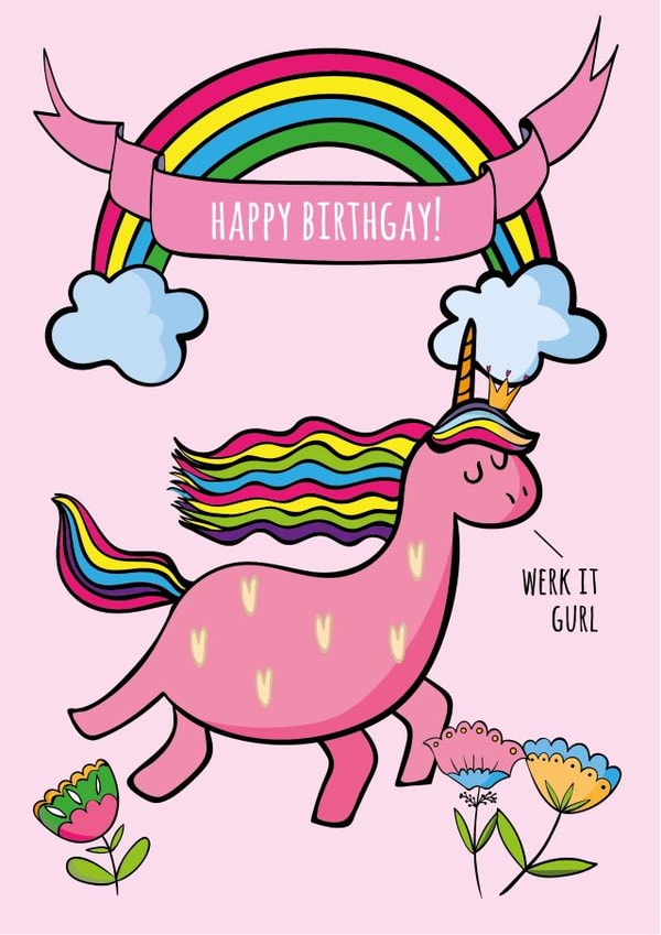 birthgay gay Birthday Card 13417 created by Betty Kitten
