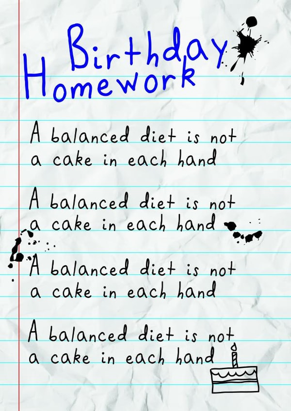 funny cake Birthday Card 36883 created by Oh My! Designs