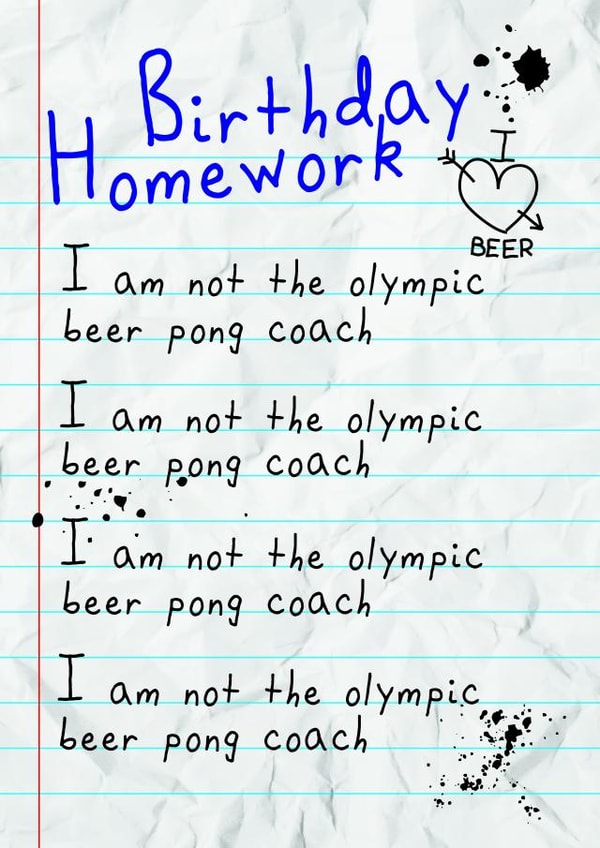 funny beer Birthday Card 36884 created by Oh My! Designs