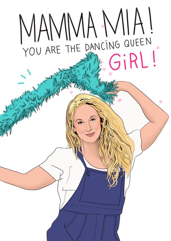 friend dancer Love & Friendship Card 3316 created by Kasia Cards