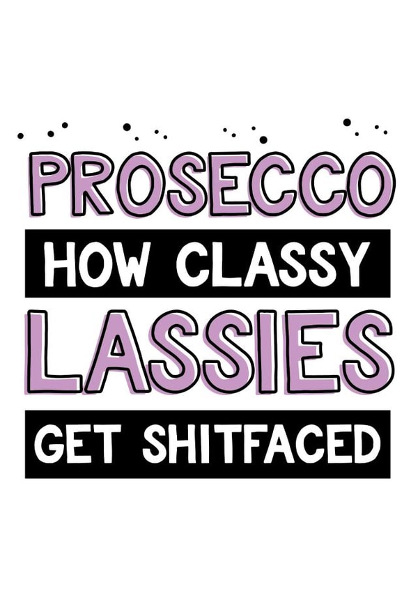 prosecco how Birthday Card 11209 created by @linesbehind