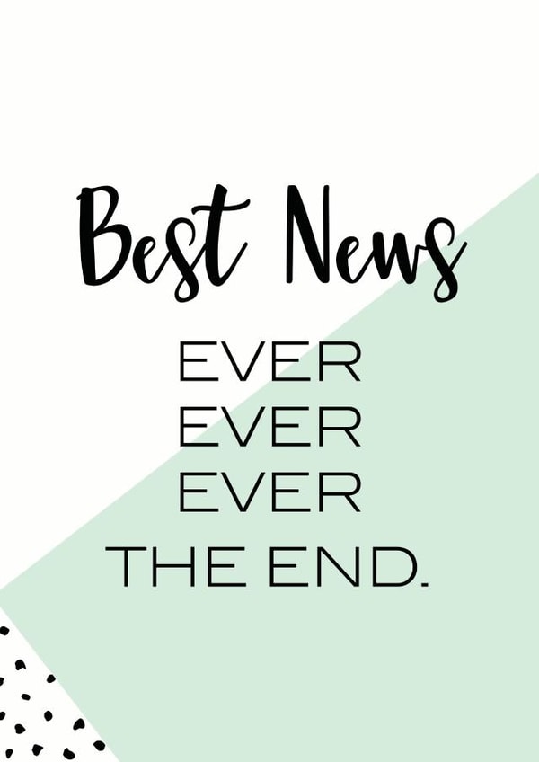 Best news ever! Wedding/engagement created by Oh So Serendipity